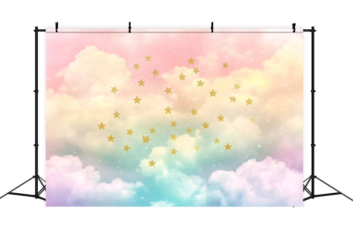 Cloud Backdrops Pastel Cloud Sparkle Backdrop BRP57-210