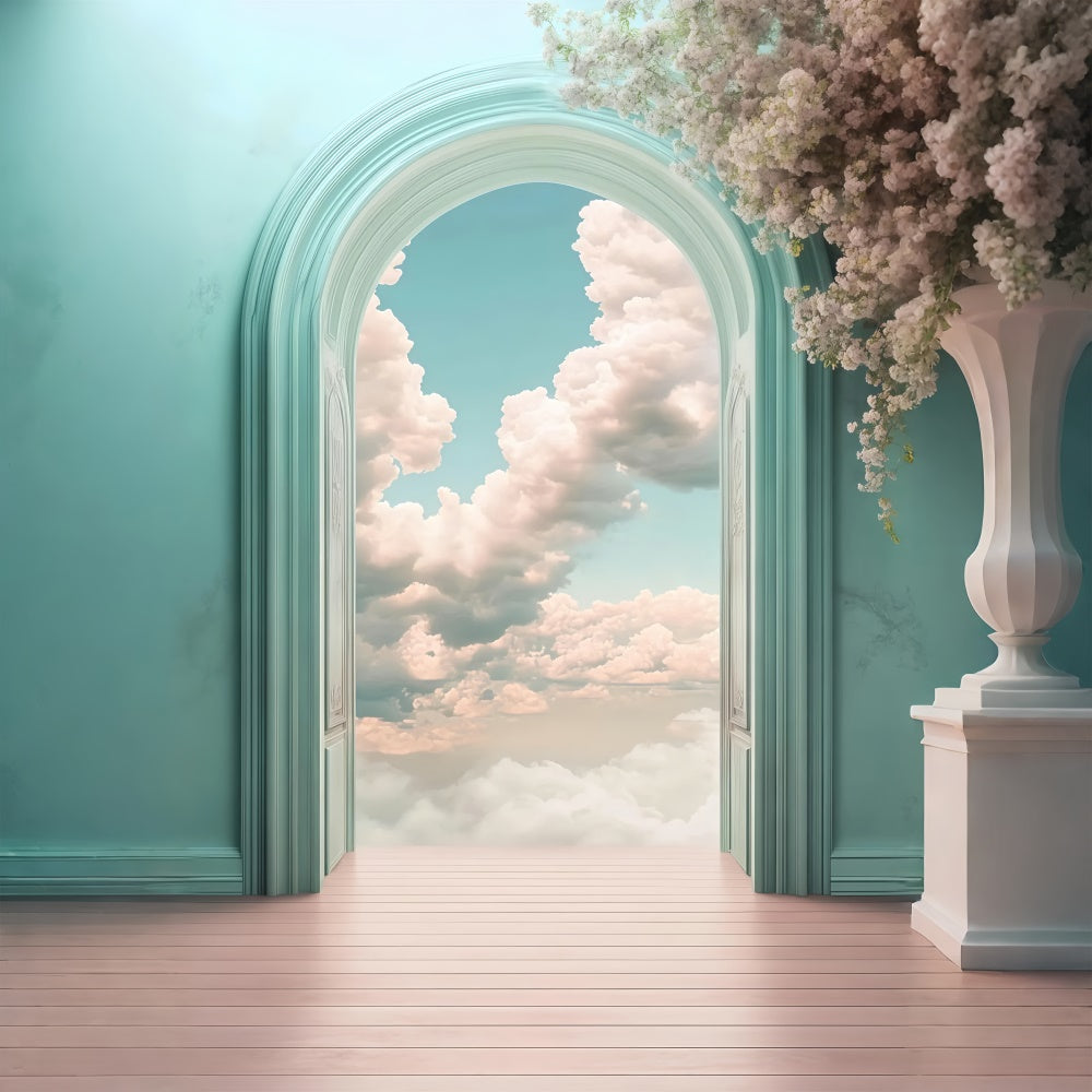 Cloud Backdrop Floral Portal Serenity Backdrop BRP57-212