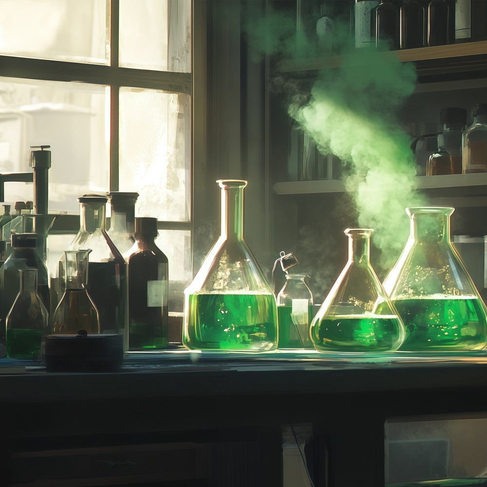 Chemistry Backdrop Green Potion Science Backdrop BRP57-42