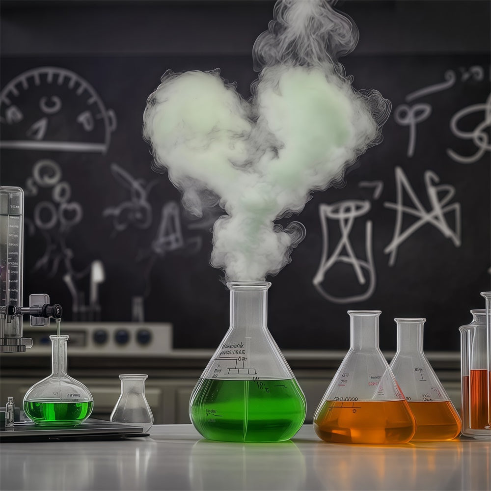 Chemistry Backdrop Smoky Experiment Fun Backdrop BRP57-46