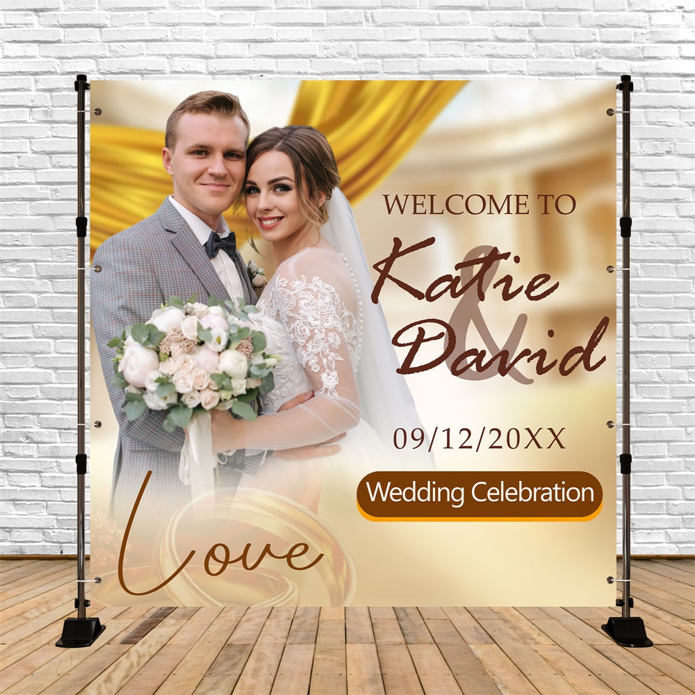 Elegant Wedding Backdrop Classic Wedding Dream Custom Backdrop BRP6-122