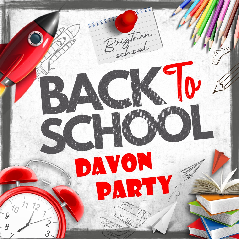 Back To School Backdrops Paper Planes Books Customized Backdrop BRP6-44