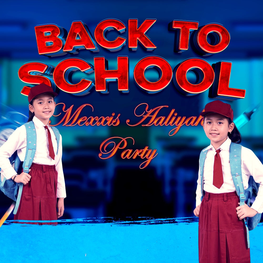 School Classroom Backdrop Classroom Glow Return Custom Backdrop BRP6-45