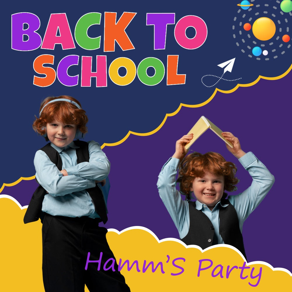 Back To School Backdrops Planet Class Party Customized Backdrop BRP6-46