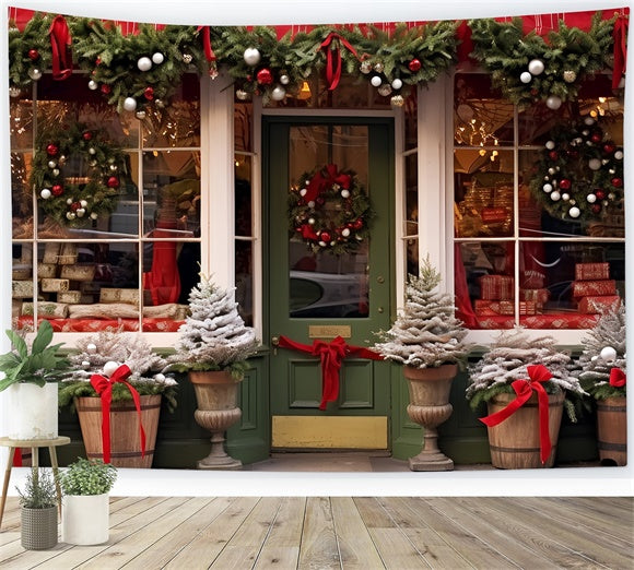 Christmas Festive Street Shop Backdrop BRP8-90