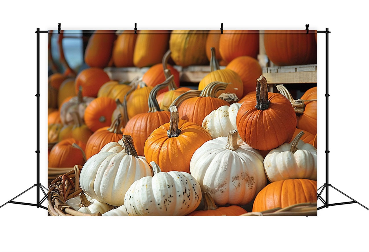 Assorted Autumn Pumpkins Harvest Display BRP9-160