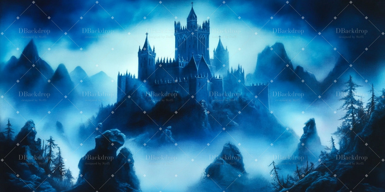 School Play Backdrops Beast Castle Stage Backdrop Ideas CSH59-T24