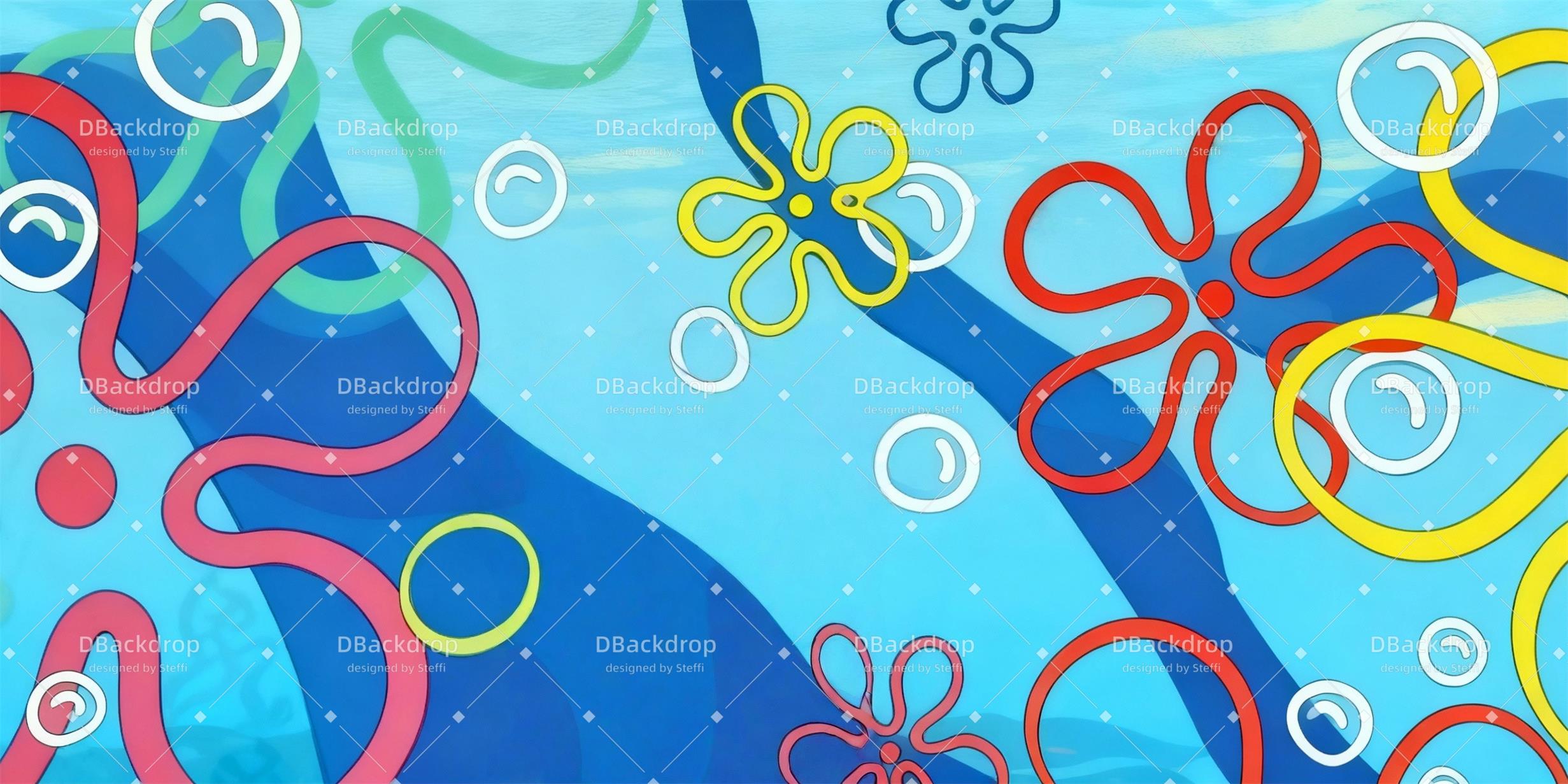 Theater Backdrops Bikini Bottom Musical Backdrop CSH59-T83