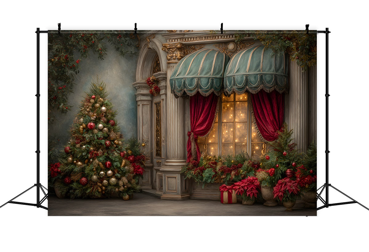 Xmas Backdrop Classical Palace Entry Backdrop By Magali
