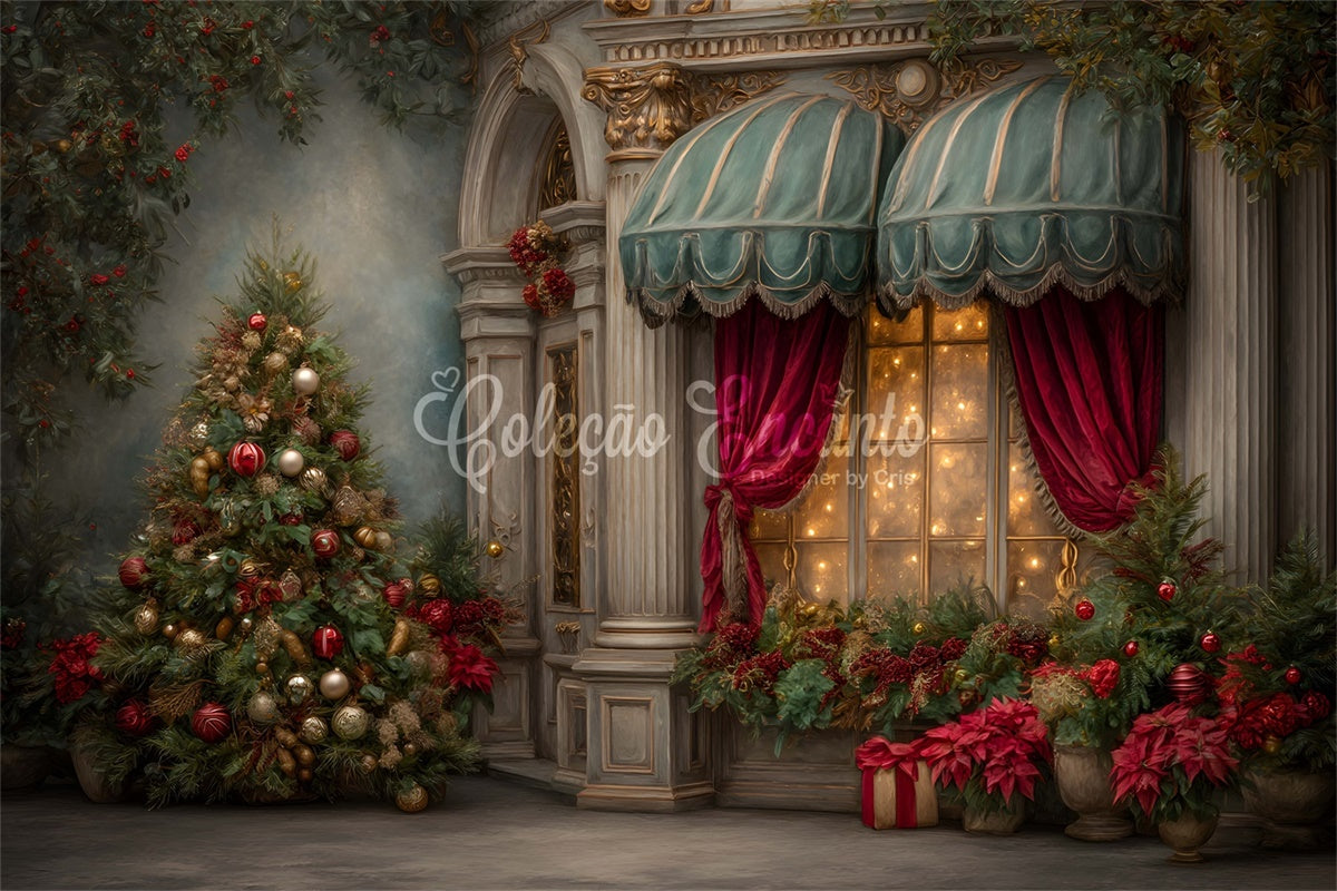 Xmas Backdrop Classical Palace Entry Backdrop By Magali