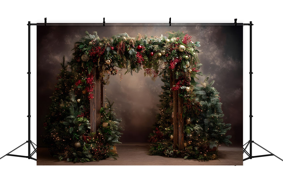 Christmas Photography Backdrops Elegant Christmas Arch Backdrop By Magali