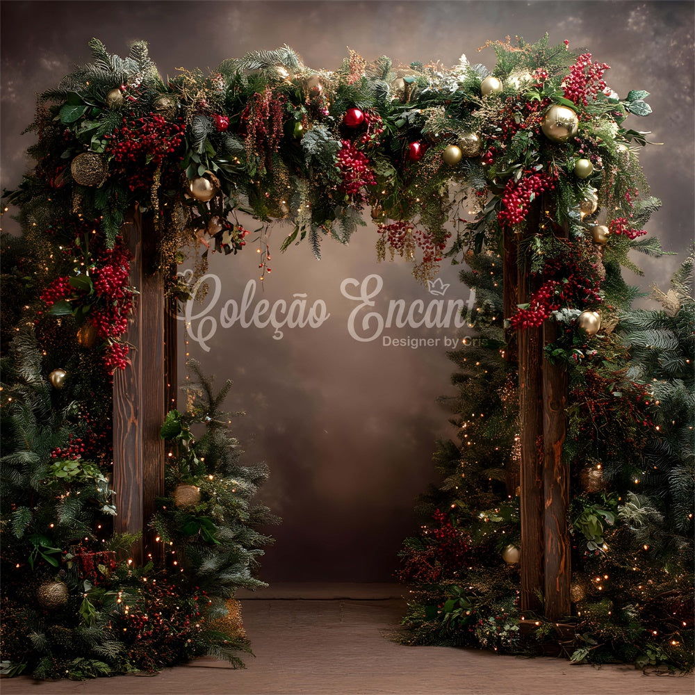 Christmas Photography Backdrops Elegant Christmas Arch Backdrop By Magali
