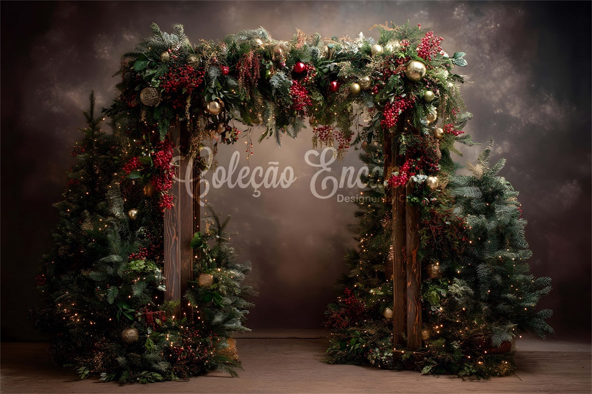 Christmas Photography Backdrops Elegant Christmas Arch Backdrop By Magali