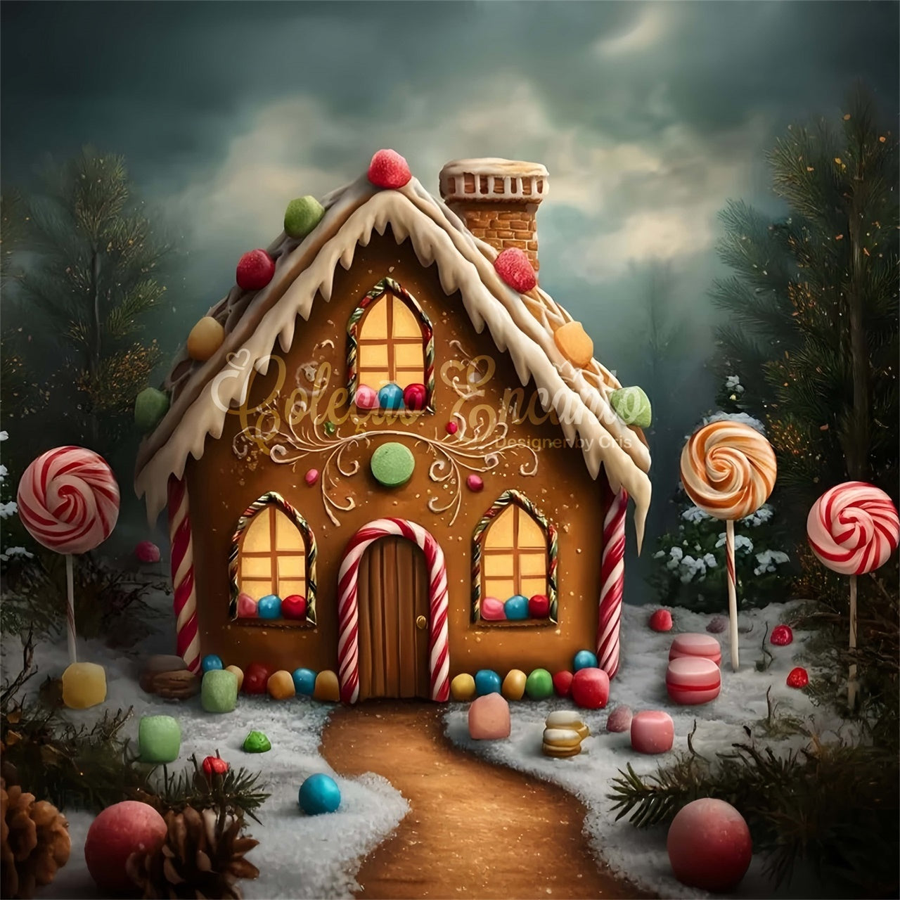 Christmas Backdrop Ideas Holiday Ginger Sweet Home Backdrop By Magali