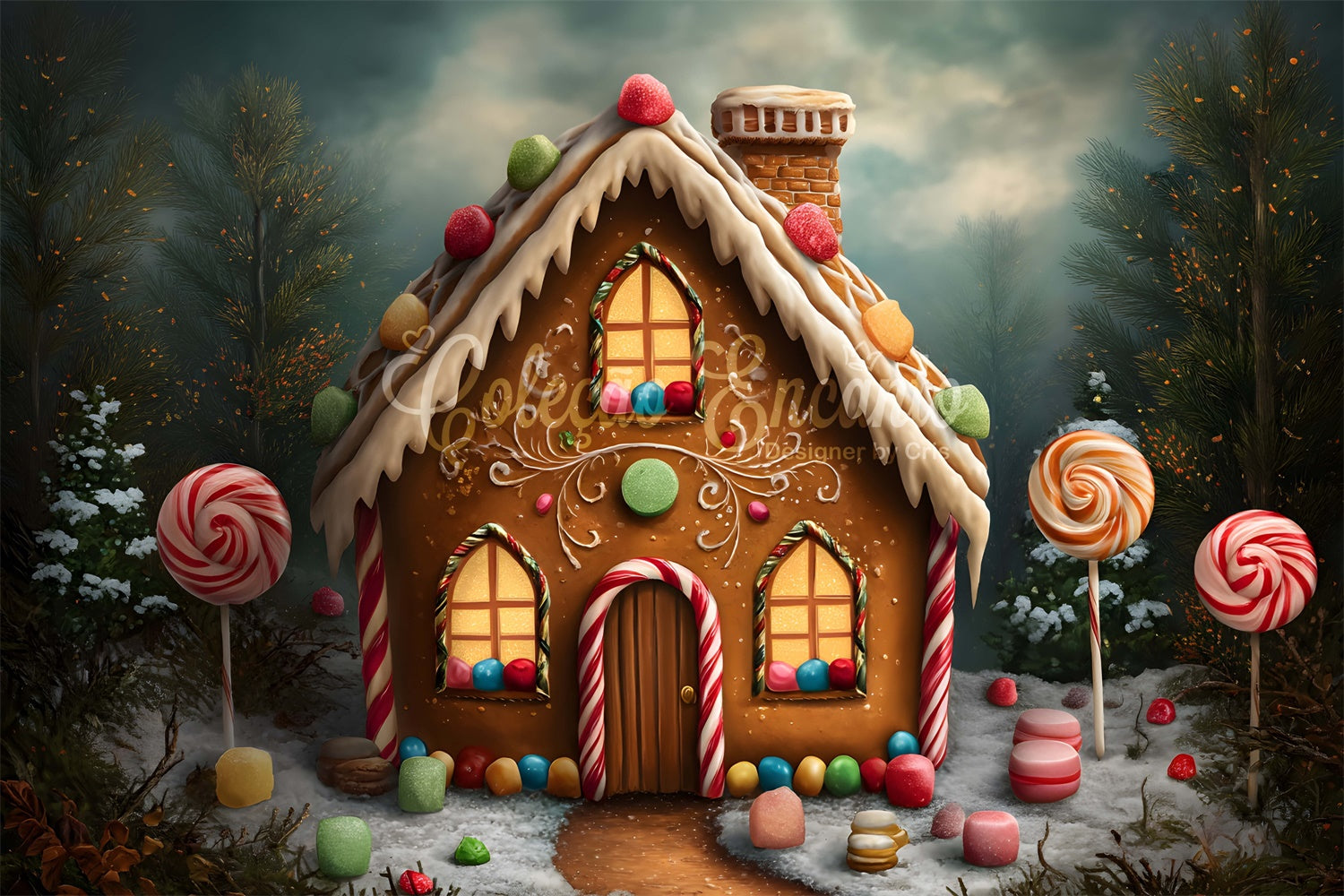 Christmas Backdrop Ideas Holiday Ginger Sweet Home Backdrop By Magali