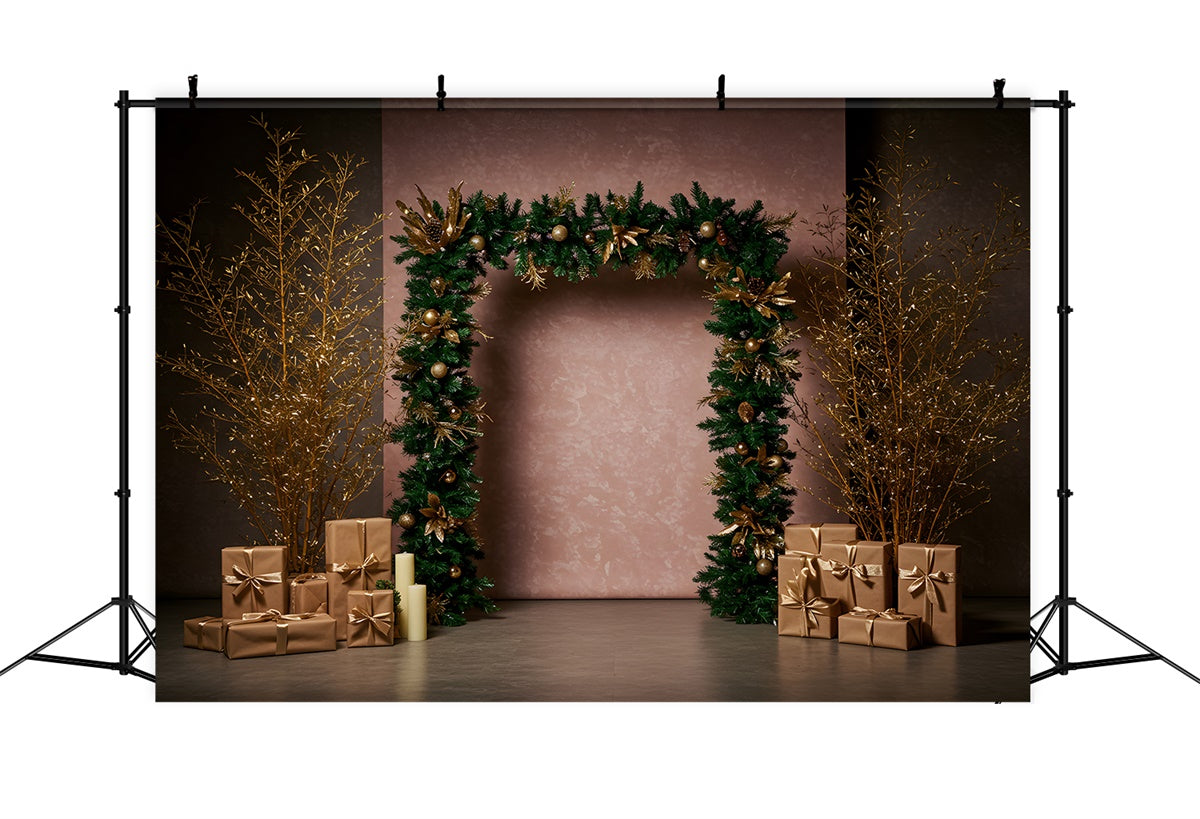 Christmas Backdrops Sale Minimal Festive Arch Gift Backdrop By Magali