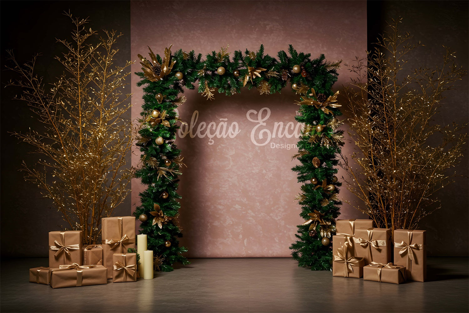 Christmas Backdrops Sale Minimal Festive Arch Gift Backdrop By Magali