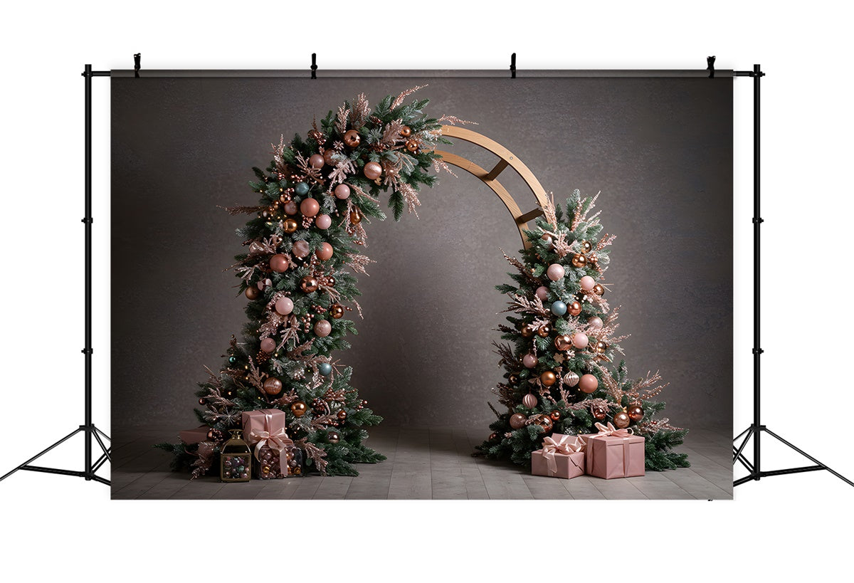 Christmas Backdrop Vintage Christmas Archway Present Backdrop By Magali