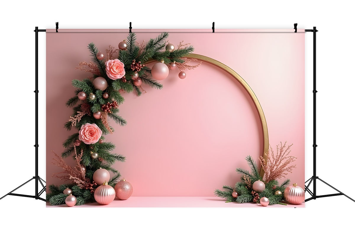 Christmas Backdrop Ideas Rose Arch Pink Theme Backdrop By Magali