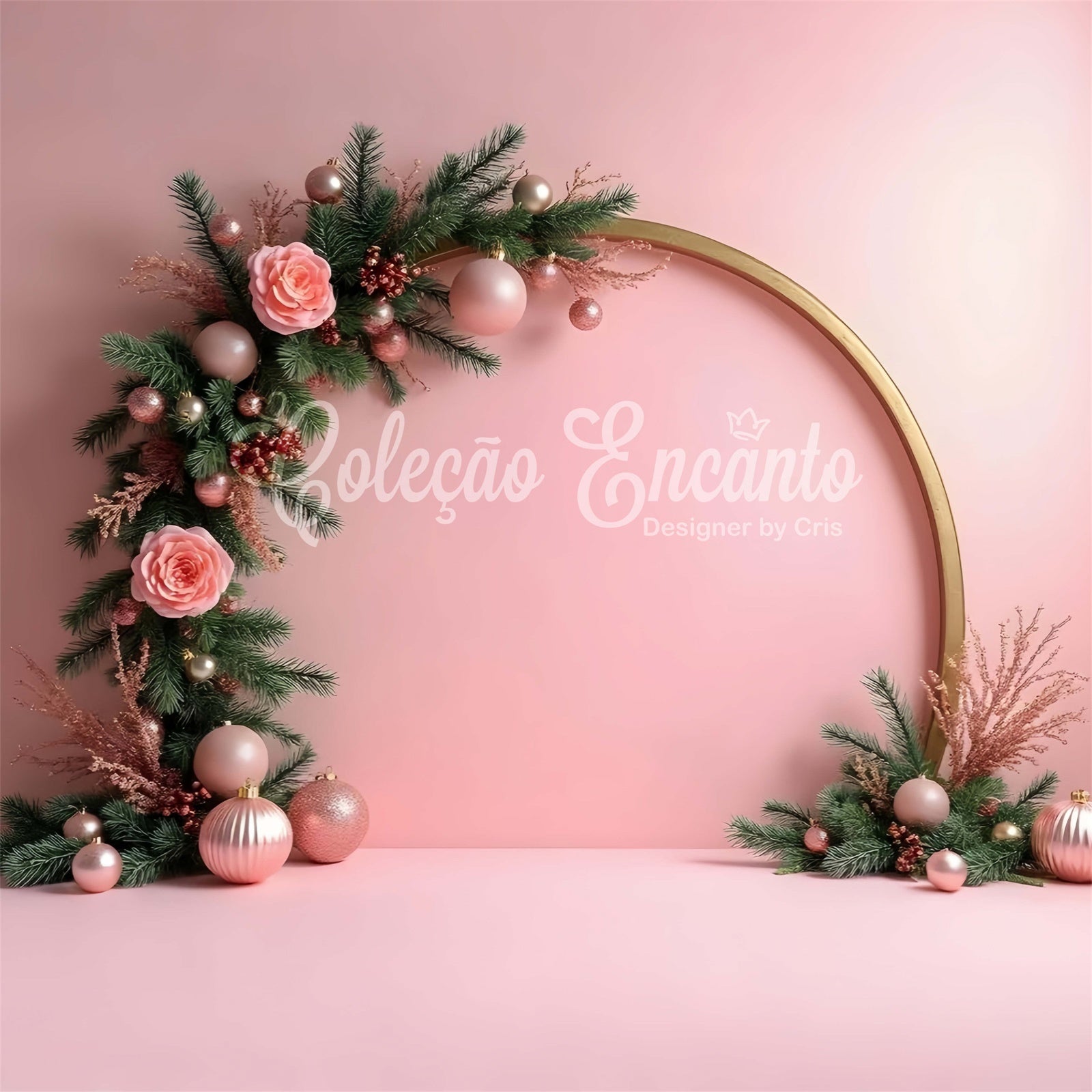 Christmas Backdrop Ideas Rose Arch Pink Theme Backdrop By Magali