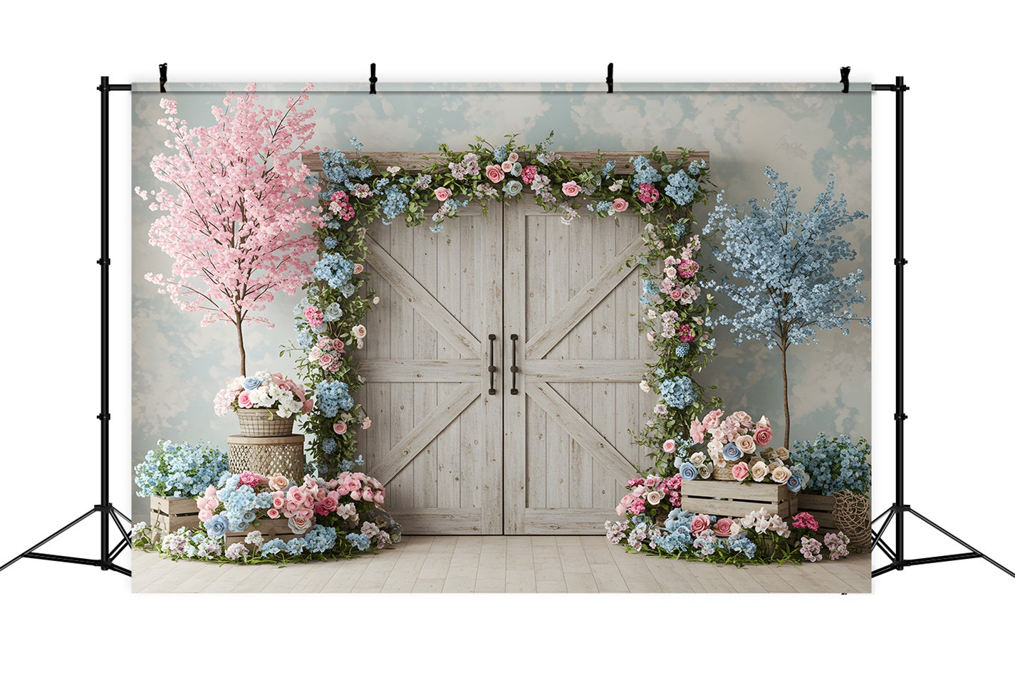 Mothers Day Photo Backdrop Ideas Pastel Cherry Blossom Door Backdrop Mother's Day By Magali