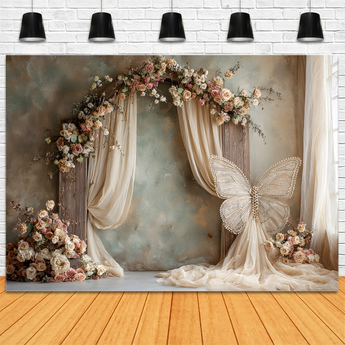 Backdrops For Mother's Day Elegant Rose Arch Butterfly Backdrops For Mothers Day By Magali