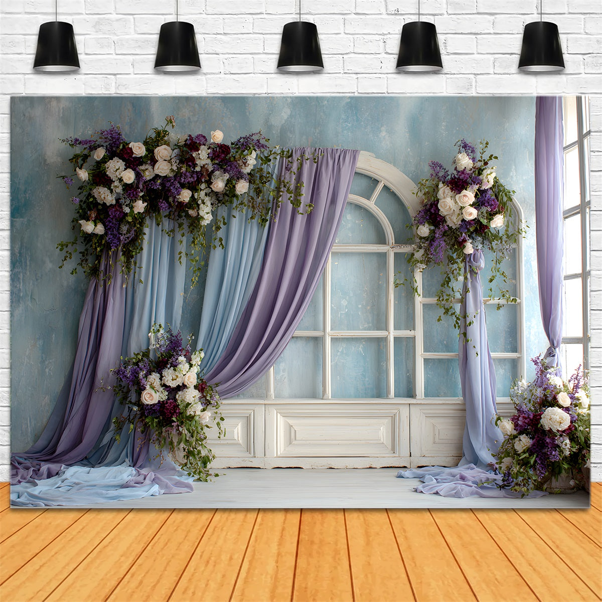 Mother's Day Photoshoot Backdrop Lavender Floral Archway Mothers Day Photoshoot Backdrop By Magali