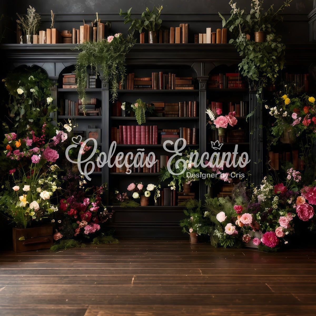Mother's Day Picture Backdrop Library Blooms Vintage Charm Mothers Day Photo Booth Backdrop By Magali