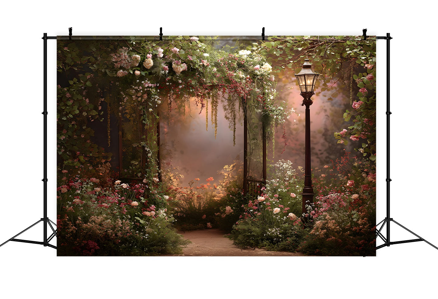 Mother Day Photo Backdrops Vintage Lantern Floral Arch Mother's Day Photography Backdrops By Magali