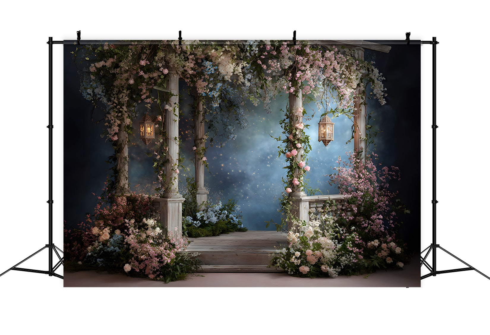 Simple Mother's Day Backdrop Whimsical Lantern Floral Archway Mothers Day Picture Backdrop By Magali