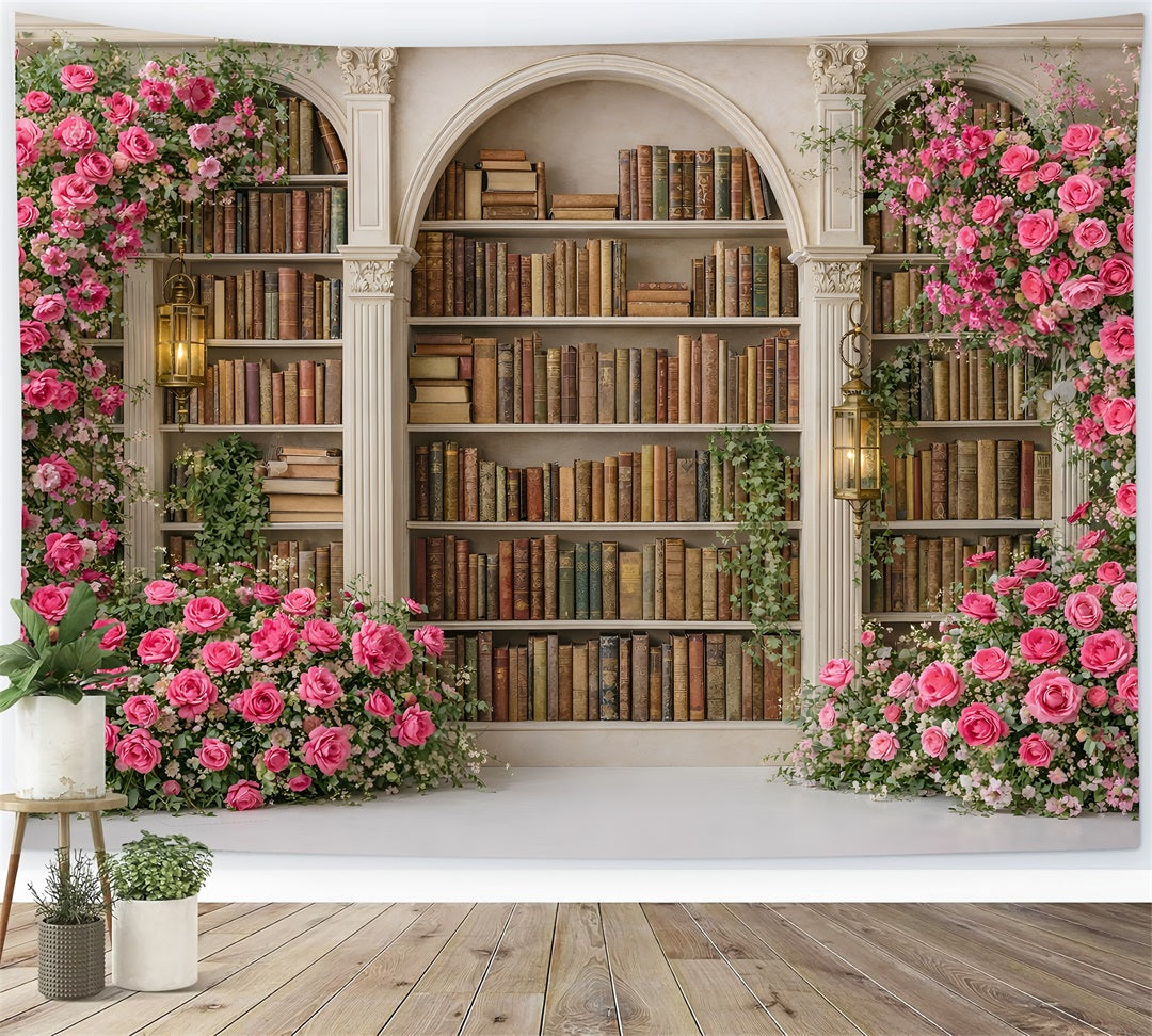 Mother's Day Photo Backdrop Ideas Vintage Rose Library Arch Wall Backdrop For Mothers Day By Magali