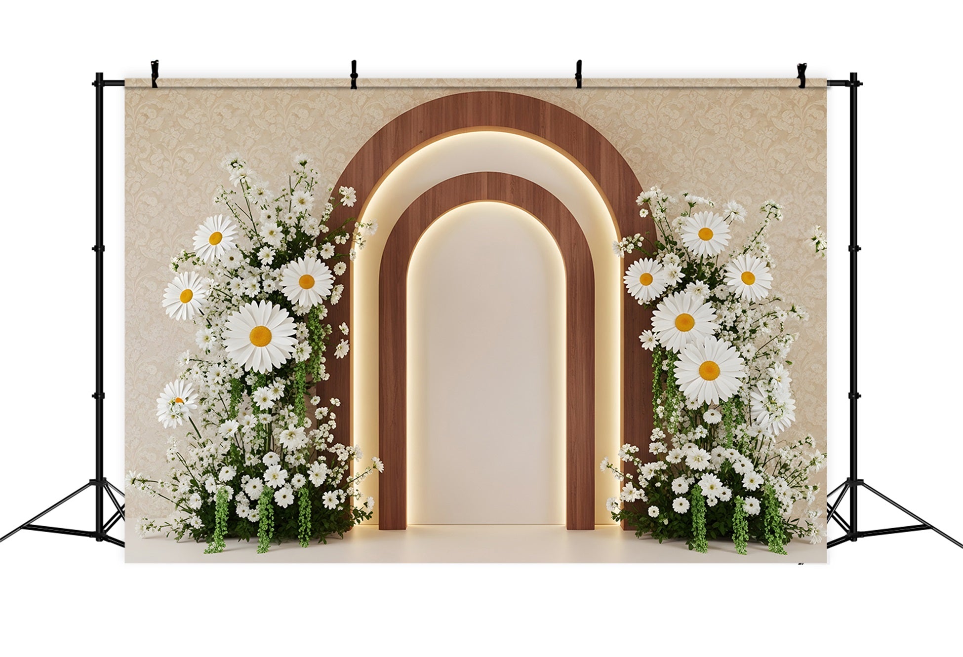 Backdrop For Mothers Day Wood Arch Daisy Bloom Glow Mothers Day Photo Backdrop Ideas By Magali