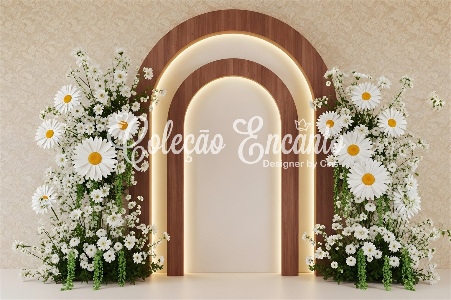 Backdrop For Mothers Day Wood Arch Daisy Bloom Glow Mothers Day Photo Backdrop Ideas By Magali
