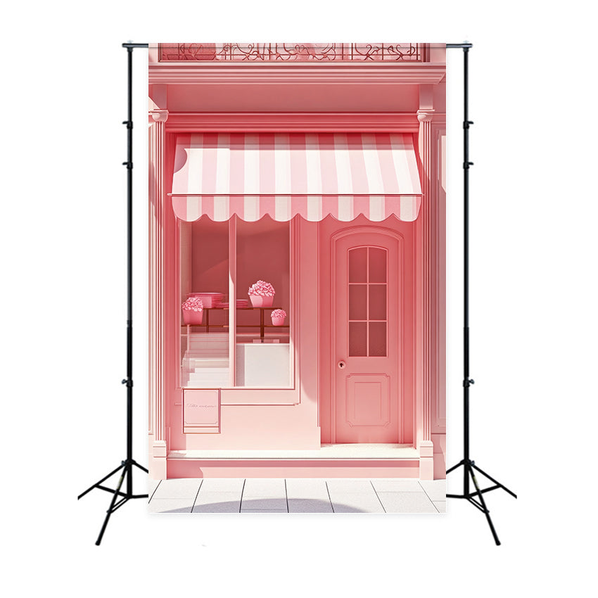 Pink Girl Backdrop Backdrop Blush Boutique Window Backdrop CJJ2-117