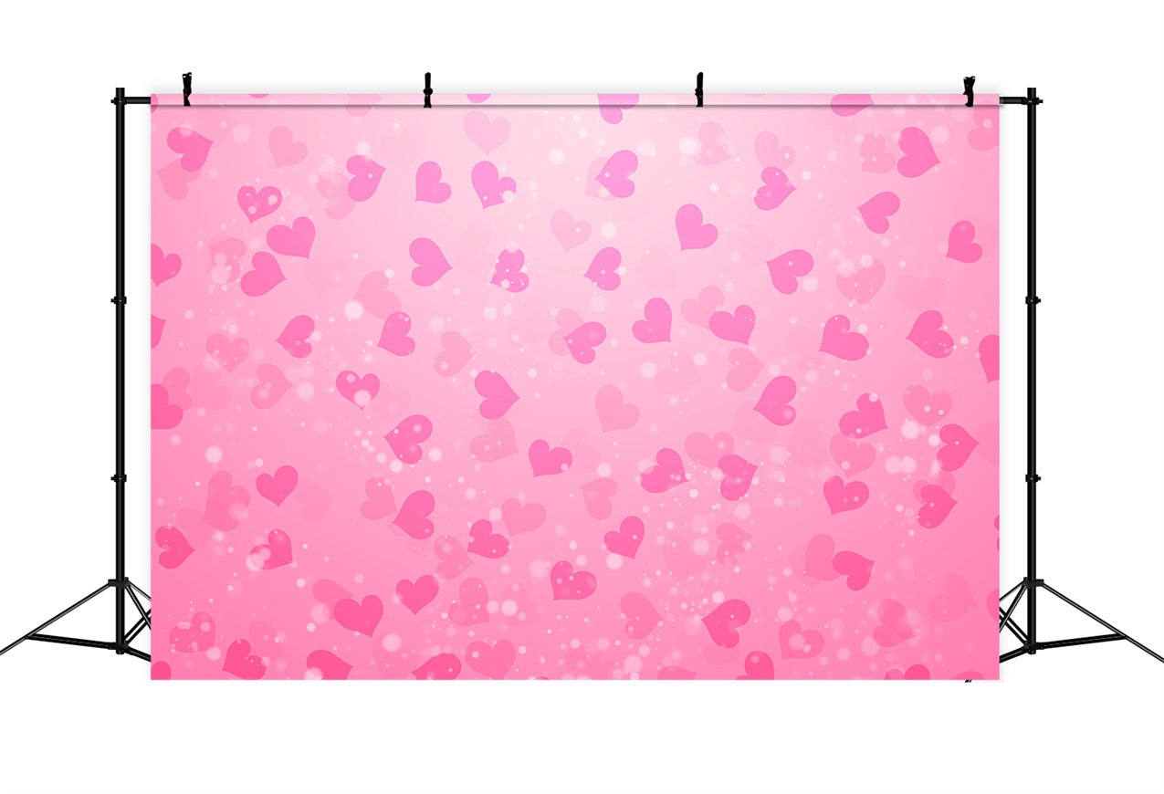 Pink Girl Backdrops Glittering Love Bokeh Pink Backdrop CJJ2-71