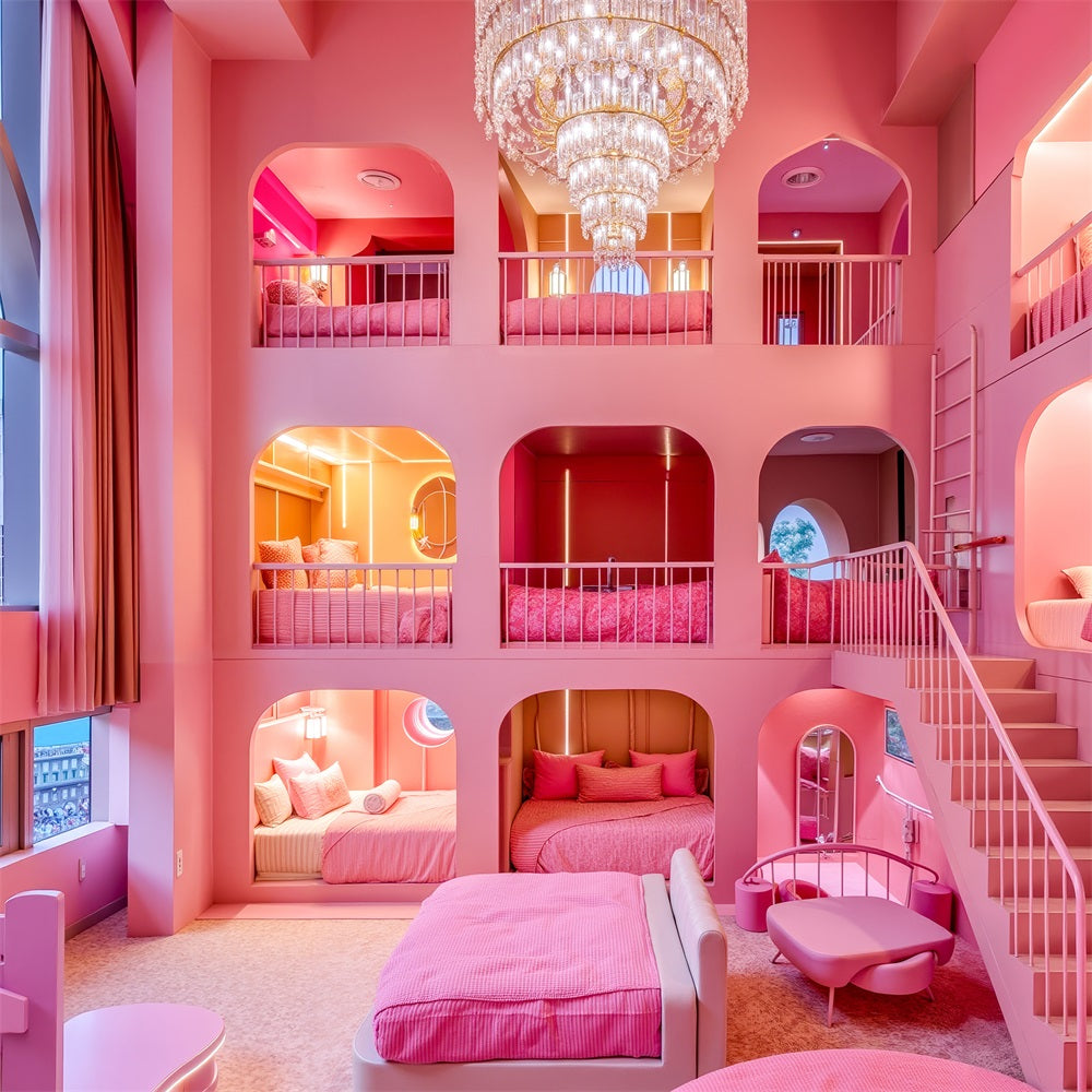 Fashion Doll Backdrop Backdrop Ideas Dreamhouse Inspired Room Backdrop CJJ2-96