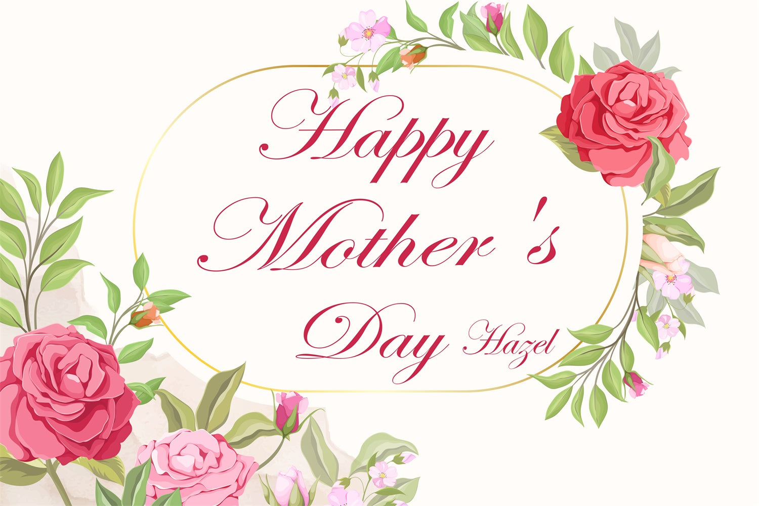 Mothers Day Photo Backdrops Romantic Floral Vine Custom Backdrop CJJ3-164