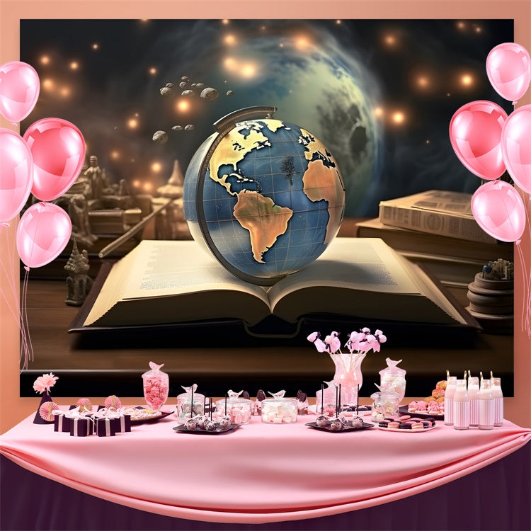 World Book Day Backdrop Celestial Globe Books Backdrop CJJ3-52
