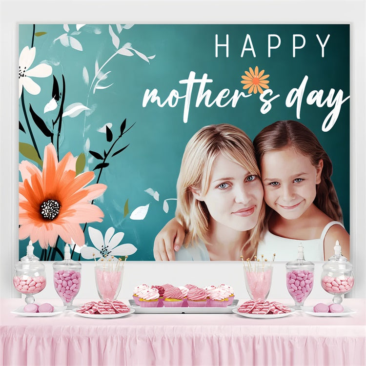 Mother's Day Backdrop Ideas Serene Bloom Green Customized Backdrop CSH3-121