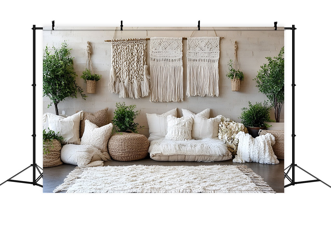 Boho Photography Backdrop Wall Hanging Macrame Backdrop CSH4-131