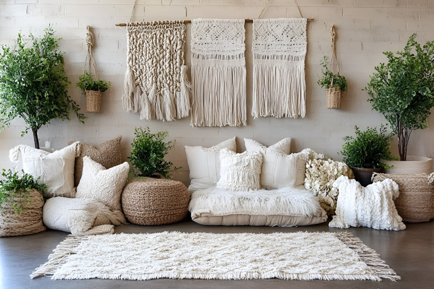 Boho Photography Backdrop Wall Hanging Macrame Backdrop CSH4-131