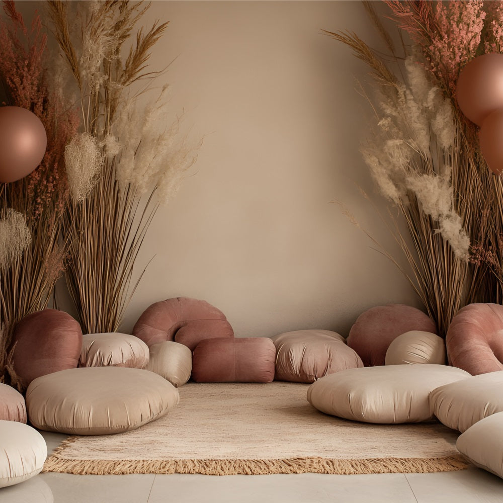 Bohemian Backdrop Balloon Pillow Corner Backdrop CSH4-140