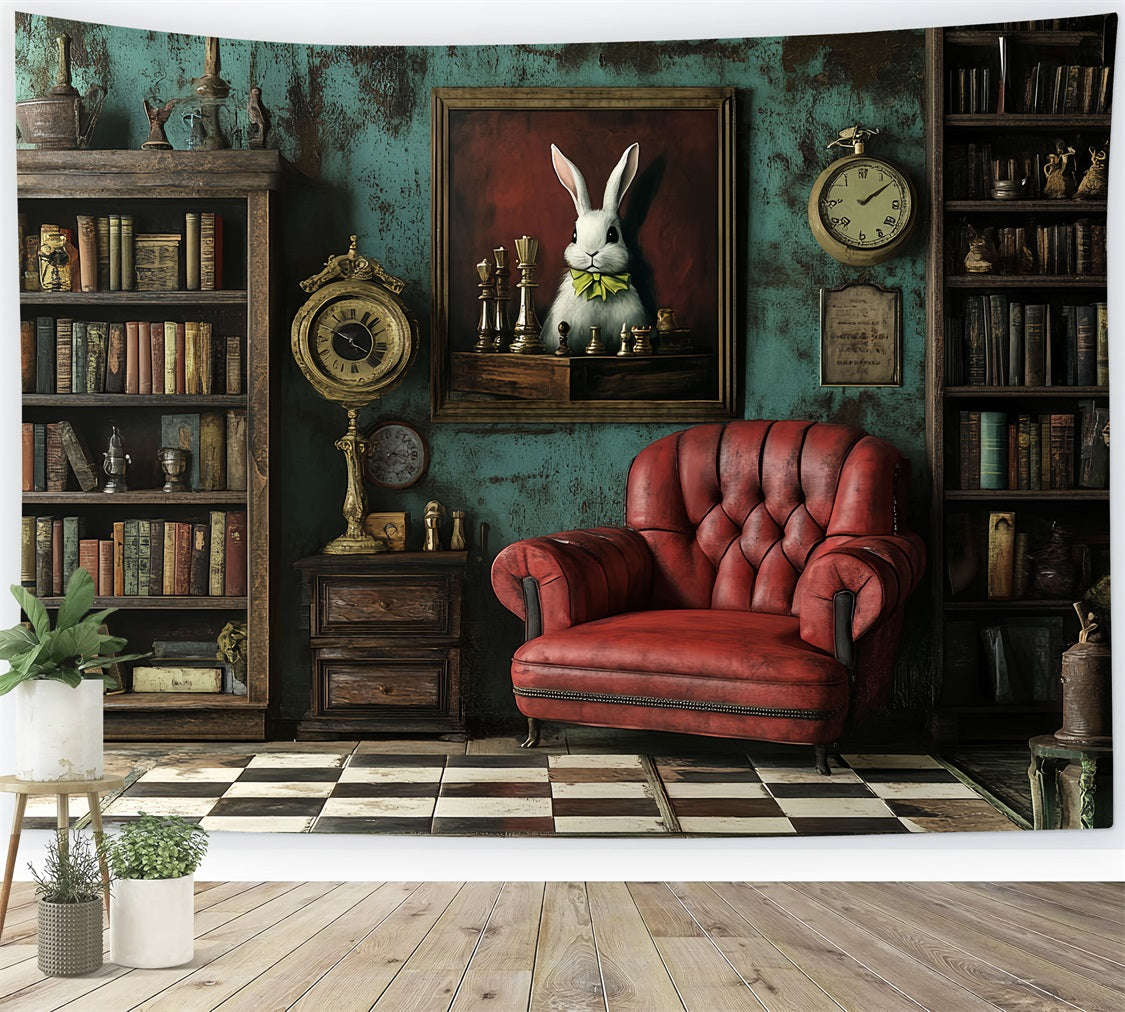 Antique Backdrop Furnishings Bookshelf Vintage Photo Backdrops CSH4-300