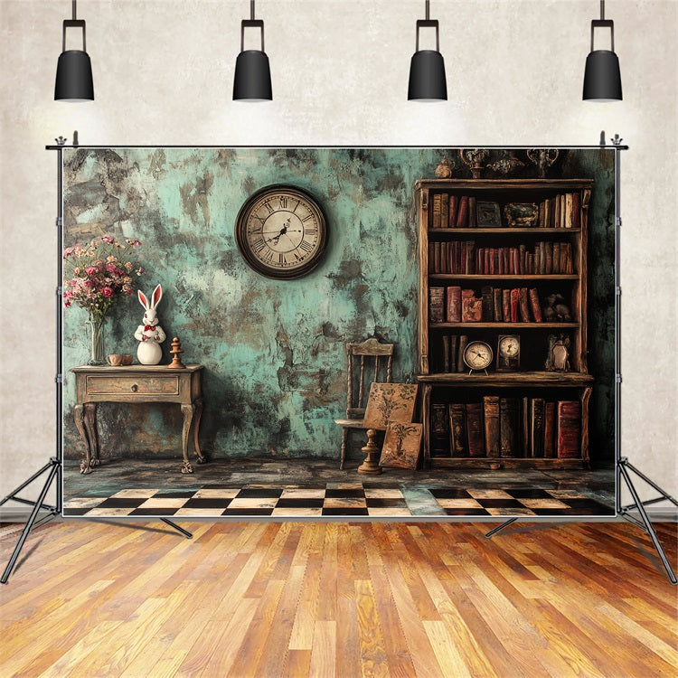 Antique Photo Backdrop Alice In Wonderland Vintage Backdrop CSH4-301