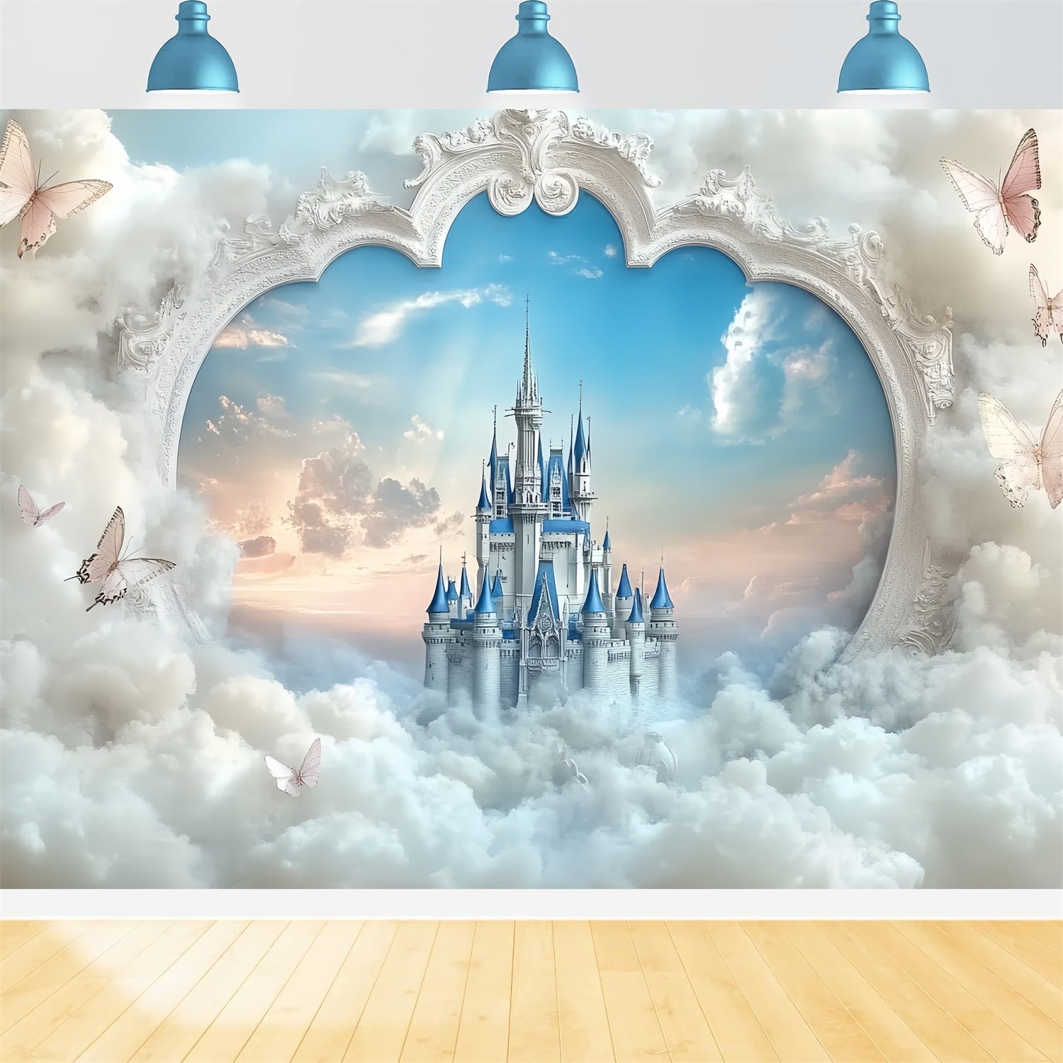 Castle Backdrops Heavenly Seen Heart Gate Backdrop CSH4-336