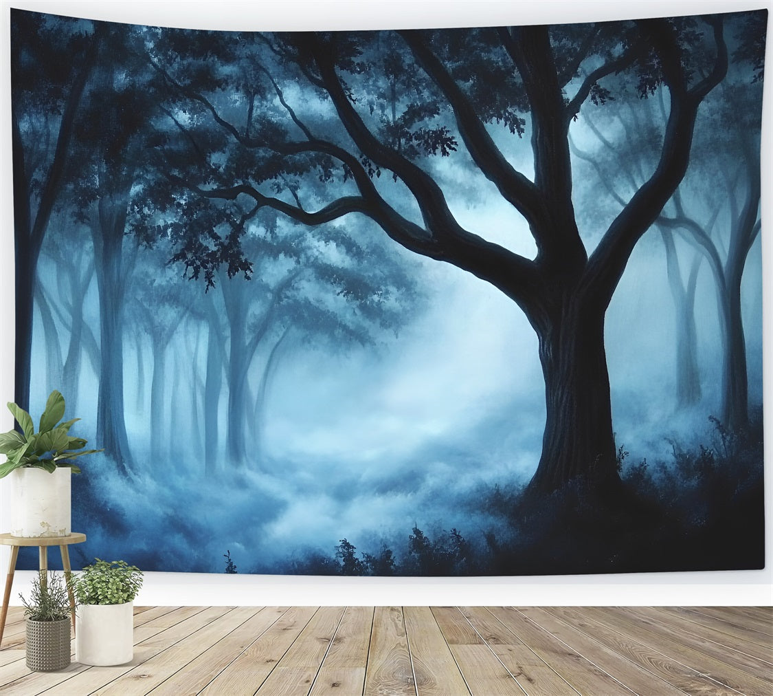 Woodland Photo Backdrop Mist Ancient Forest Backdrop CSH4-89