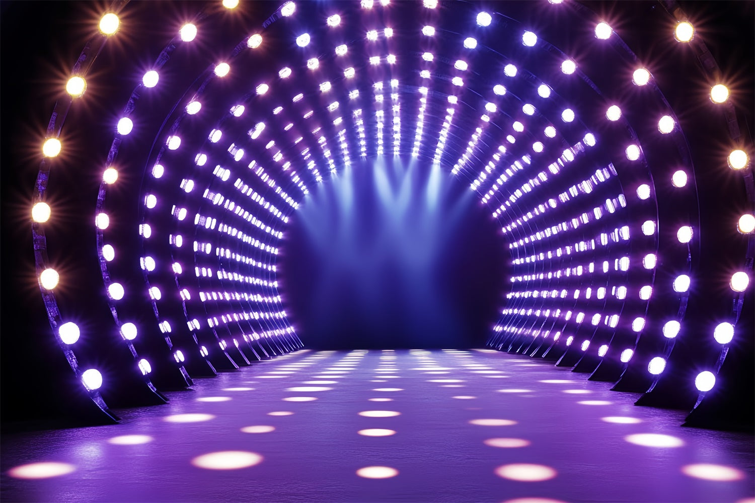 80s Backdrop Futuristic Party Tunnel Lights Backdrop CSH5-185