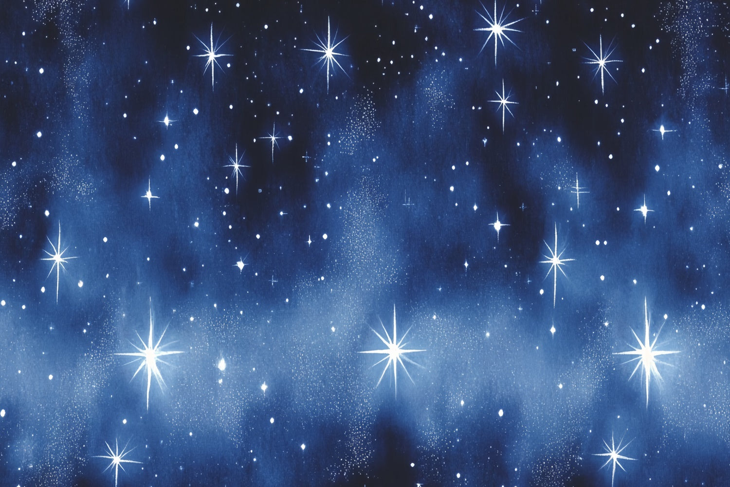 90s Photo Backdrop Shimmering Midnight Stars Backdrop CSH5-192