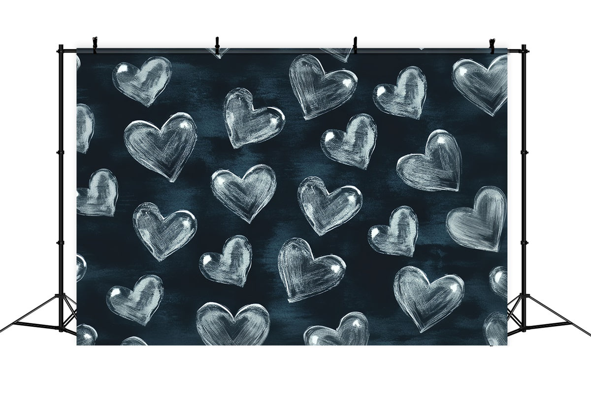 90s Photo Backdrop Heart Doodle Pattern Retro Backdrop CSH5-199