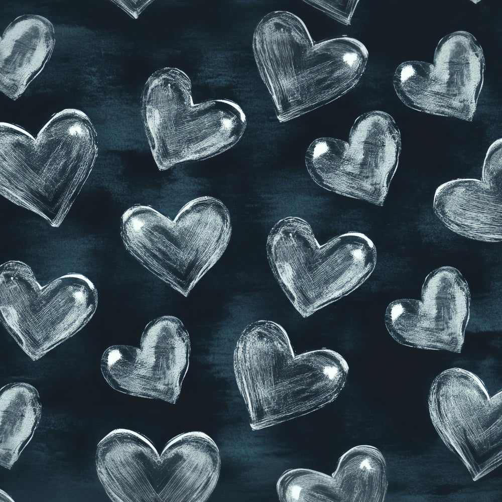 90s Photo Backdrop Heart Doodle Pattern Retro Backdrop CSH5-199